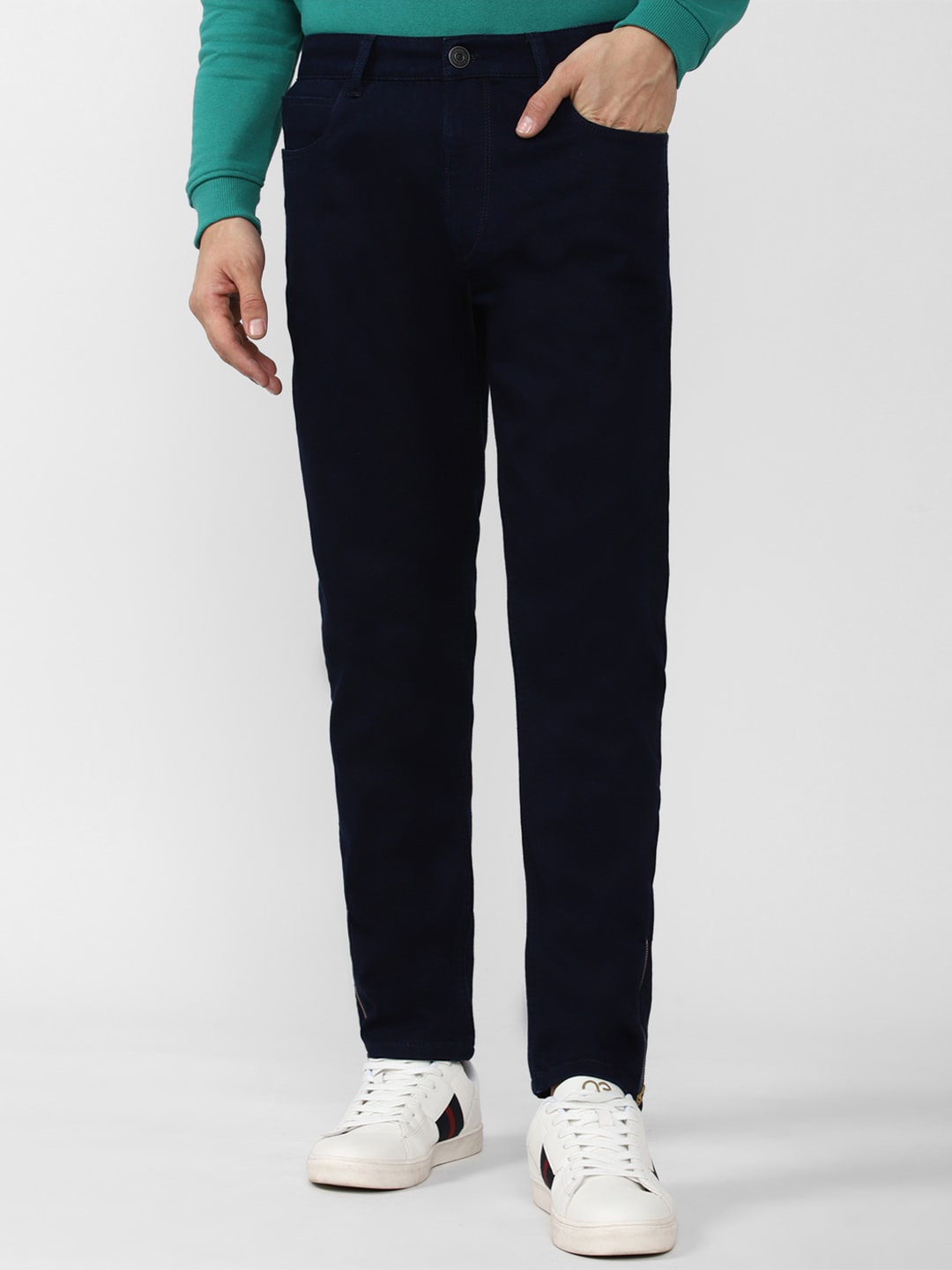 

Peter England Casuals Men Mid-Rise Clean Look Slim Fit Jeans, Black