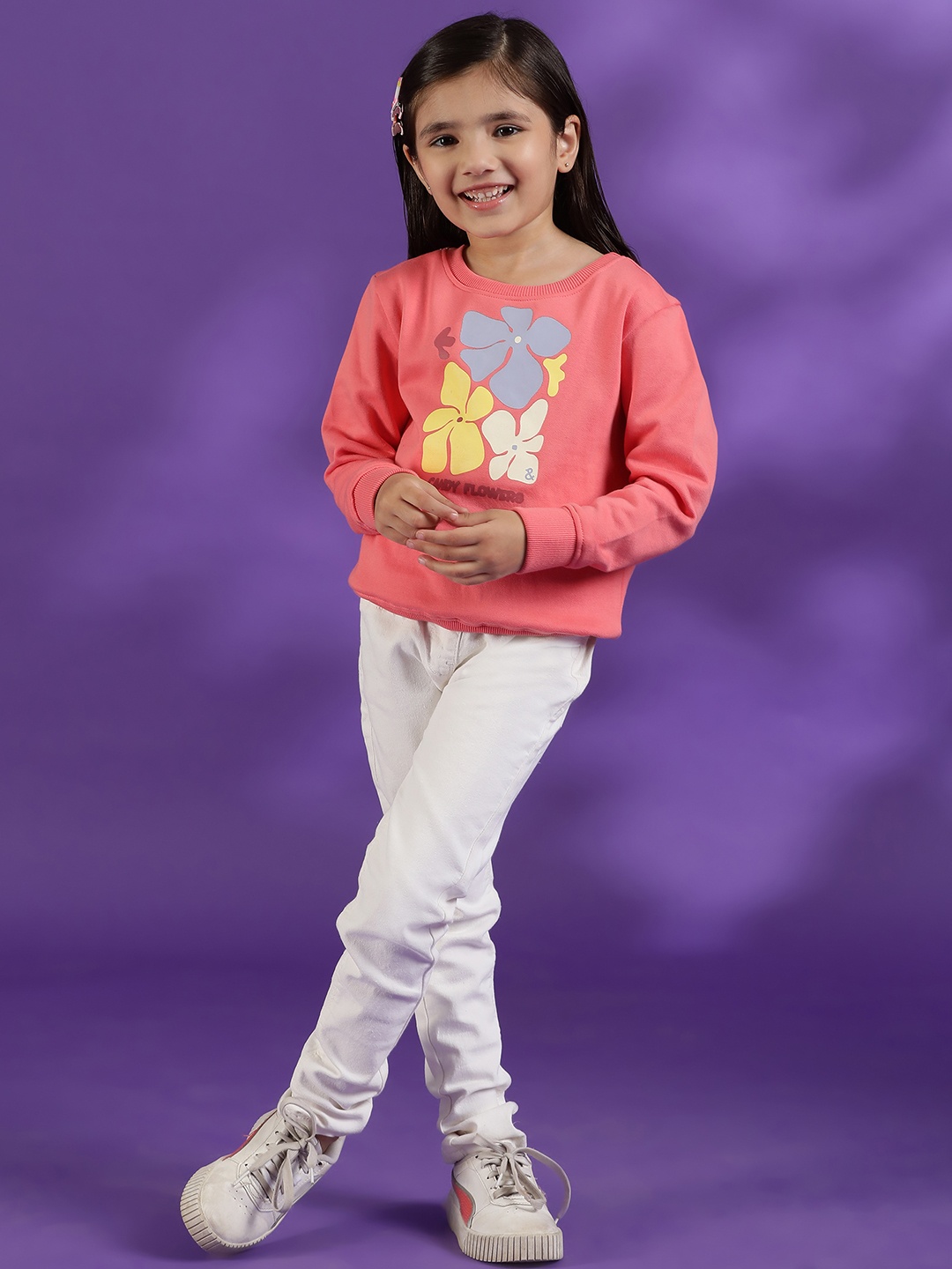 

TALES & STORIES Infant Girls Slim Fit Cotton Jeggings, White