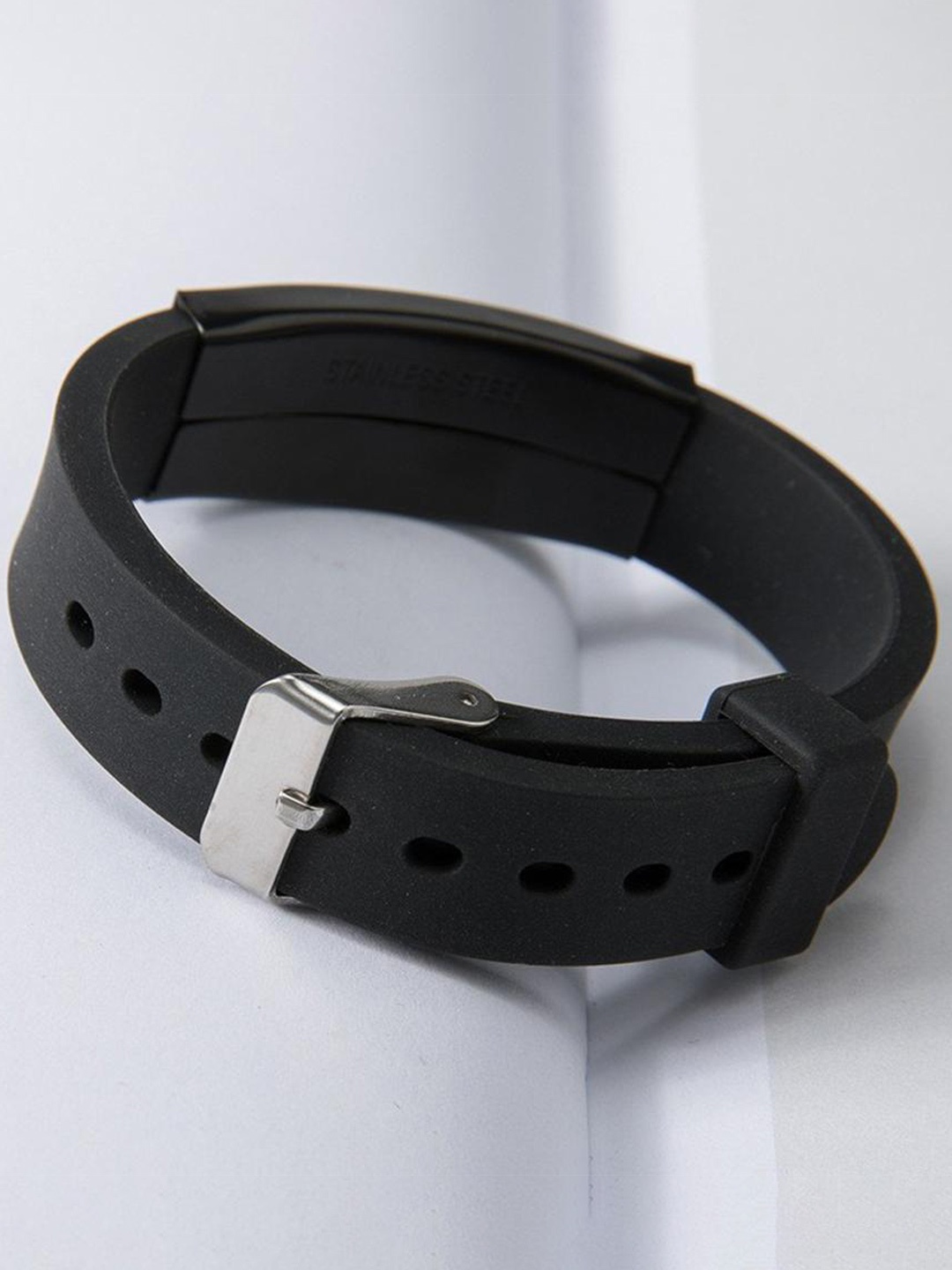 

MYKI Men Black Cuff Bracelet