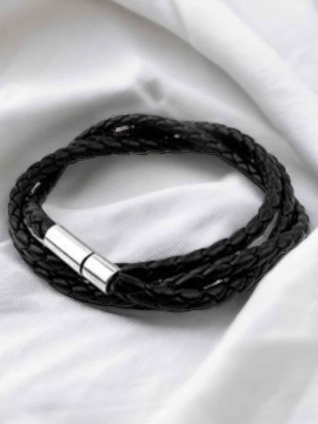 

MYKI Men Stainless Steel Multistrand Bracelet, Silver