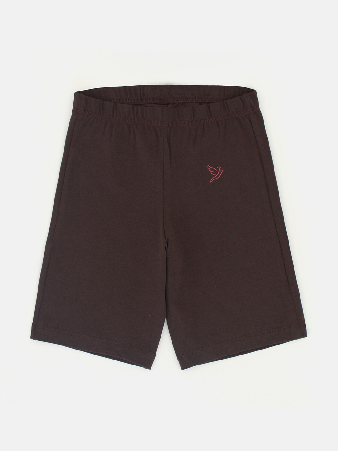 

TWIN BIRDS Girls Skinny Fit Shorts, Brown