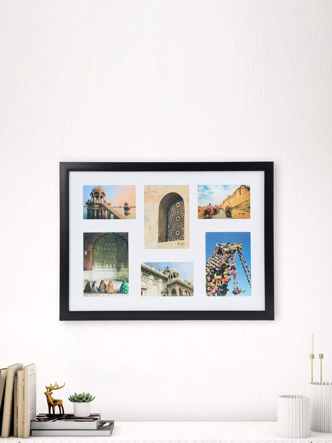 

Home Centre Black Photomontage Glass Photo Frame