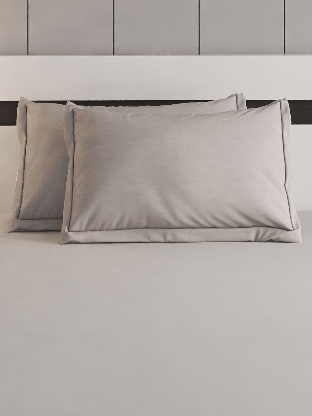 

Home Centre Grandeur Grey 2 Pieces Cotton Pillow Covers