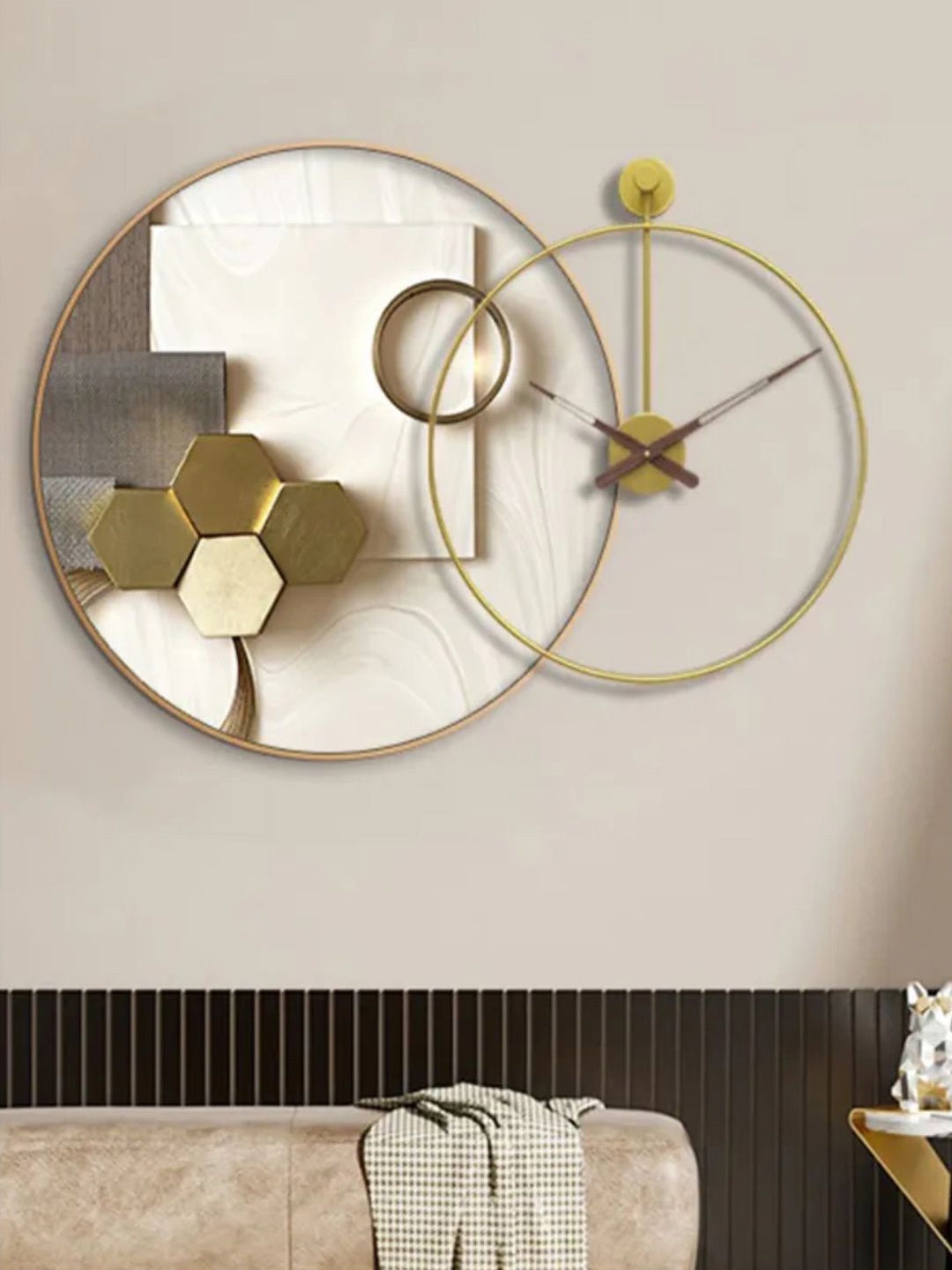 

The Art House White Abstract Shaped Wall Clock