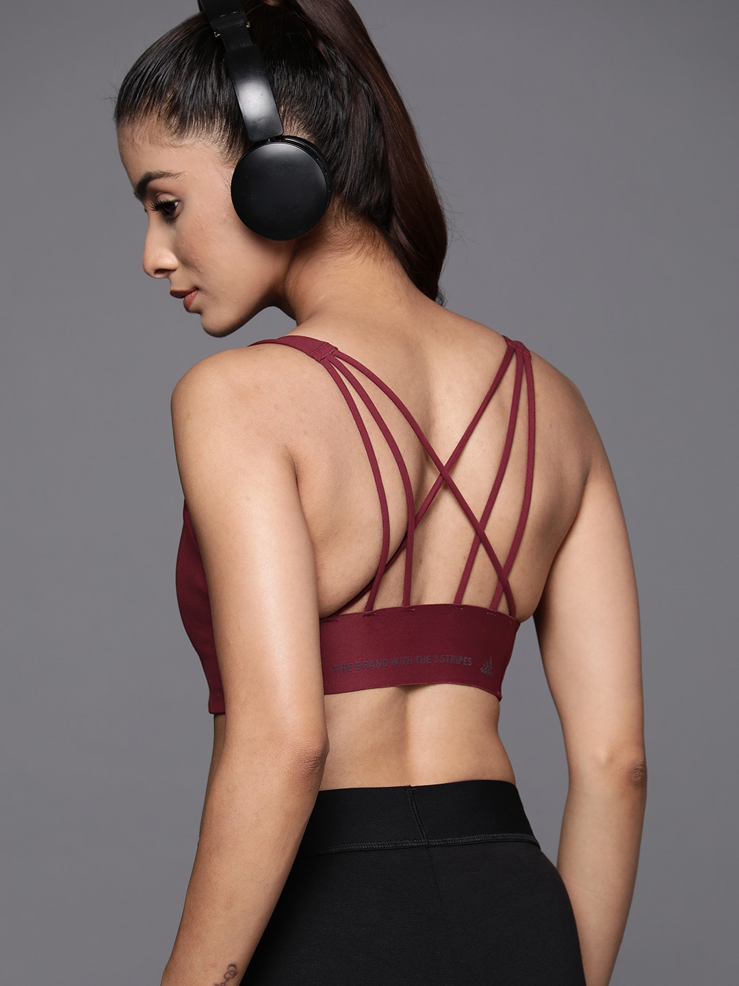 

ADIDAS AEROREADY CF STO MS Training High-support Lightly Padded Bra, Maroon