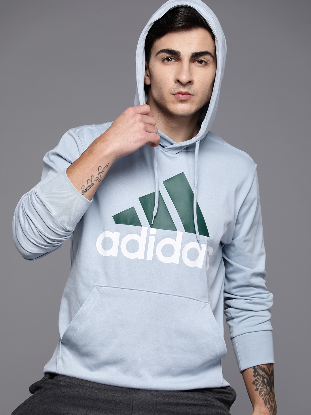 

ADIDAS BL SJ Aeroready Hooded Sweatshirt, Blue