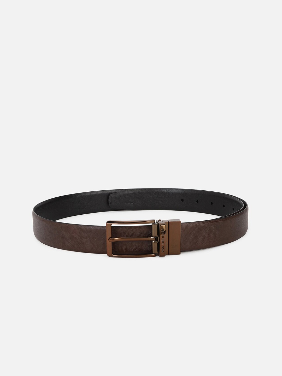 

Van Heusen Men Brown Leather Formal Belt