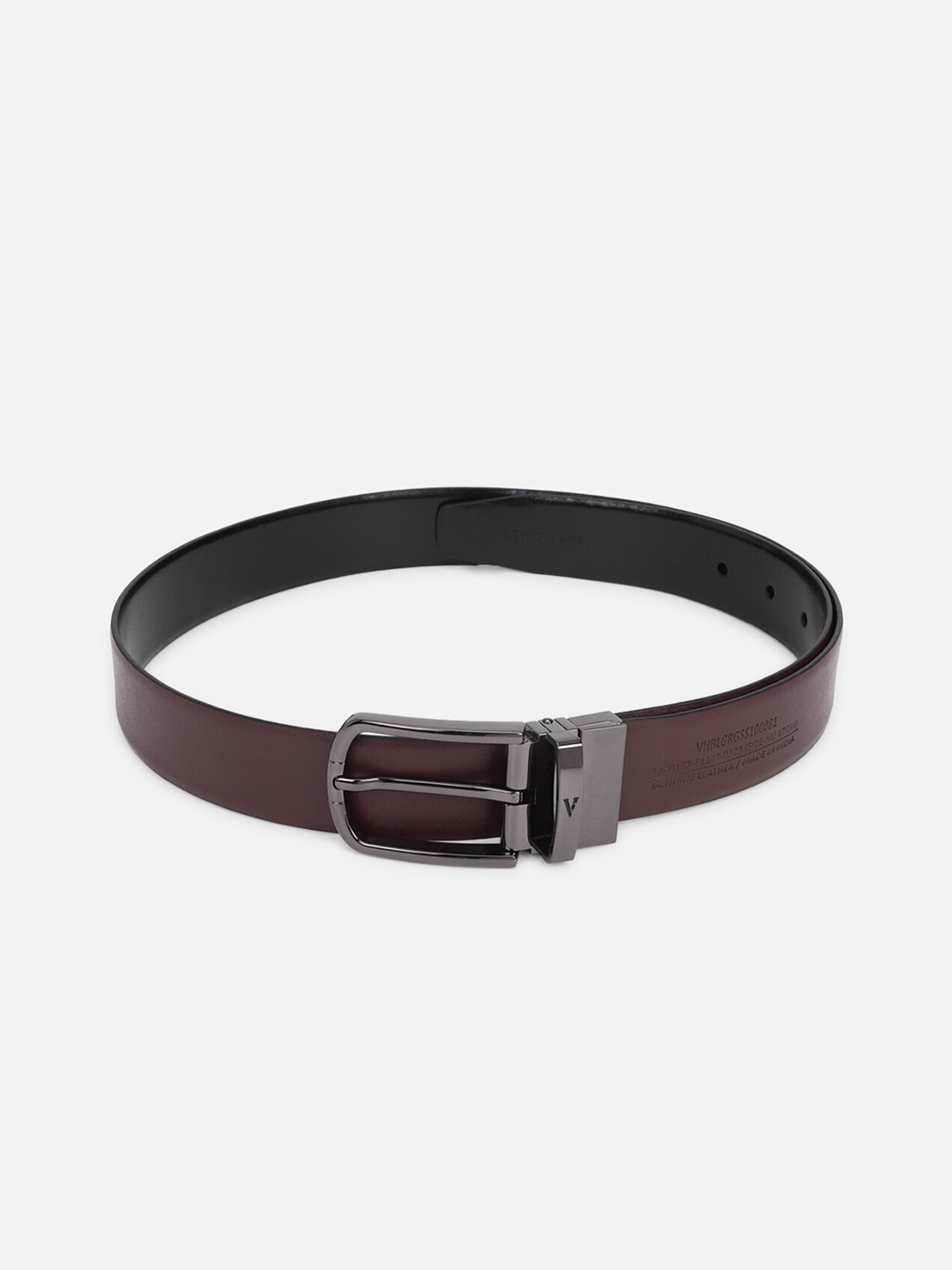 

Van Heusen Men Brown Leather Formal Belt