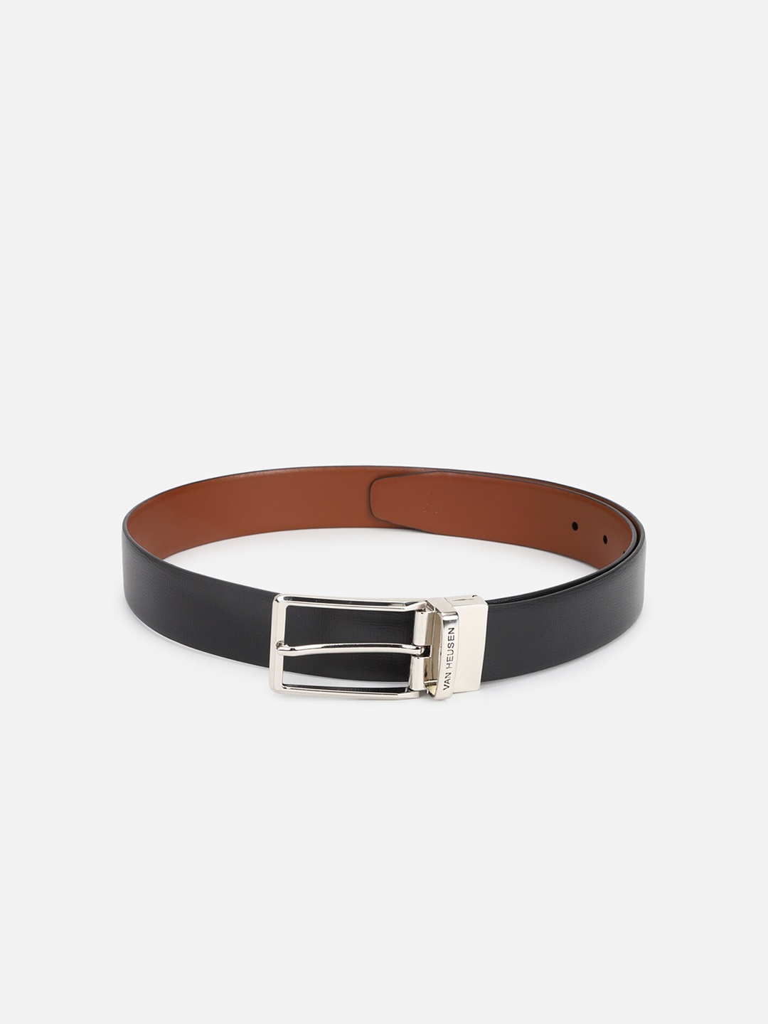 

Van Heusen Men Black Leather Formal Belt