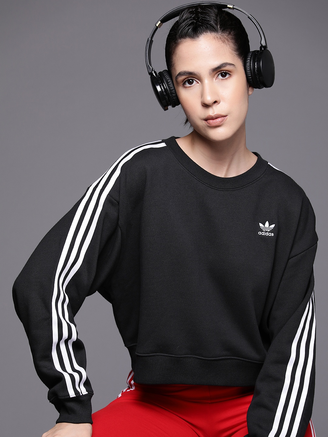 

ADIDAS Originals Classics Cotton Loose Sweatshirt, Black