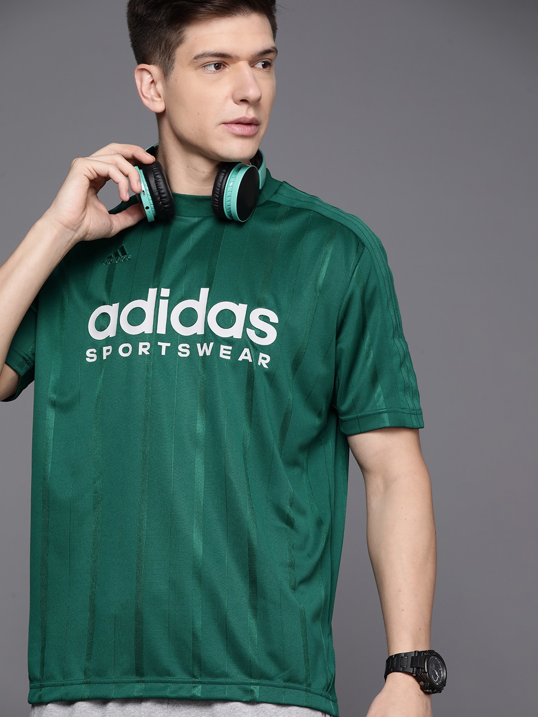

ADIDAS Men Tiro Printed Loose T-shirt, Green
