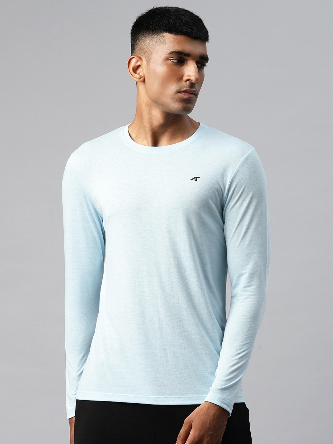 

Alcis Typography Printed Athleisure T-shirt, Blue