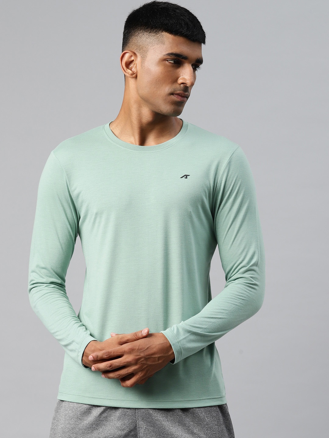 

Alcis Men Graphic Printed Sports T-shirt, Sea green
