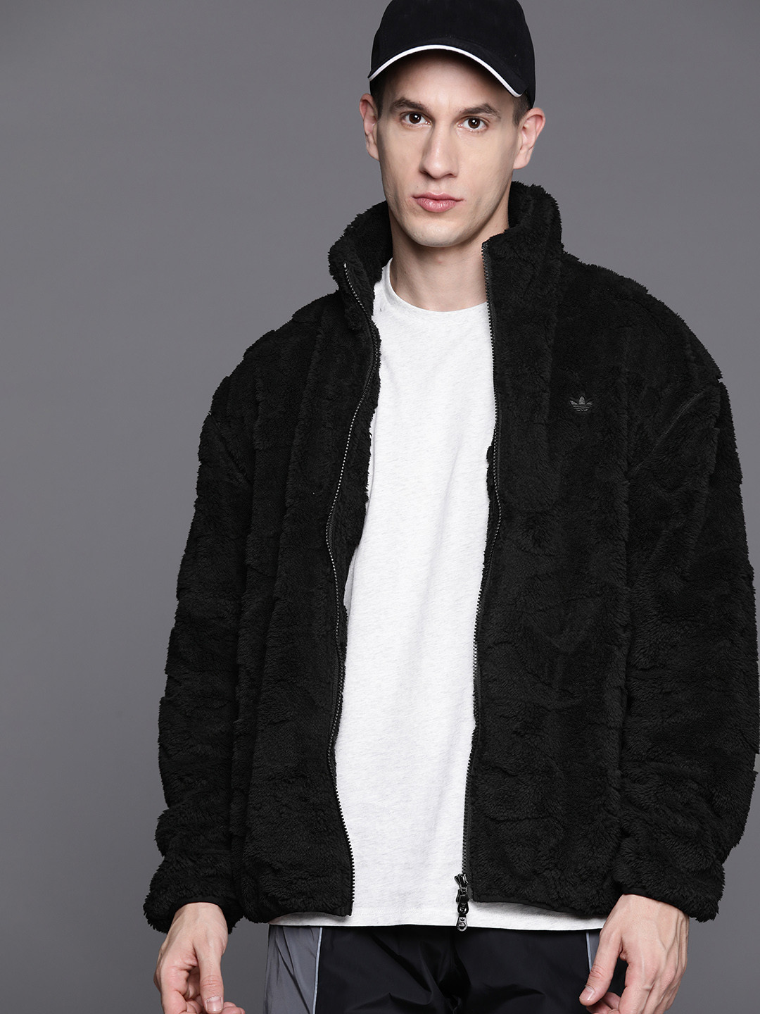 

ADIDAS Originals Adventure Camo Fleece Full Zip Jacket, Black