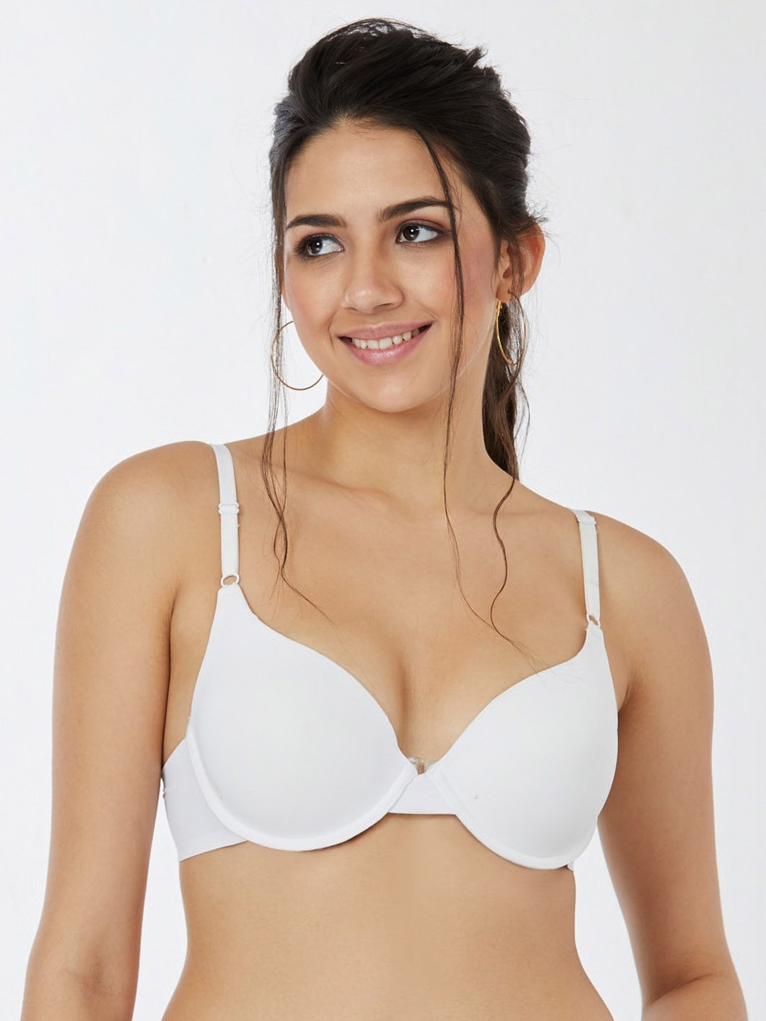 

Candour London Medium Coverage Underwired Lightly Padded T-Shirt Bra, White