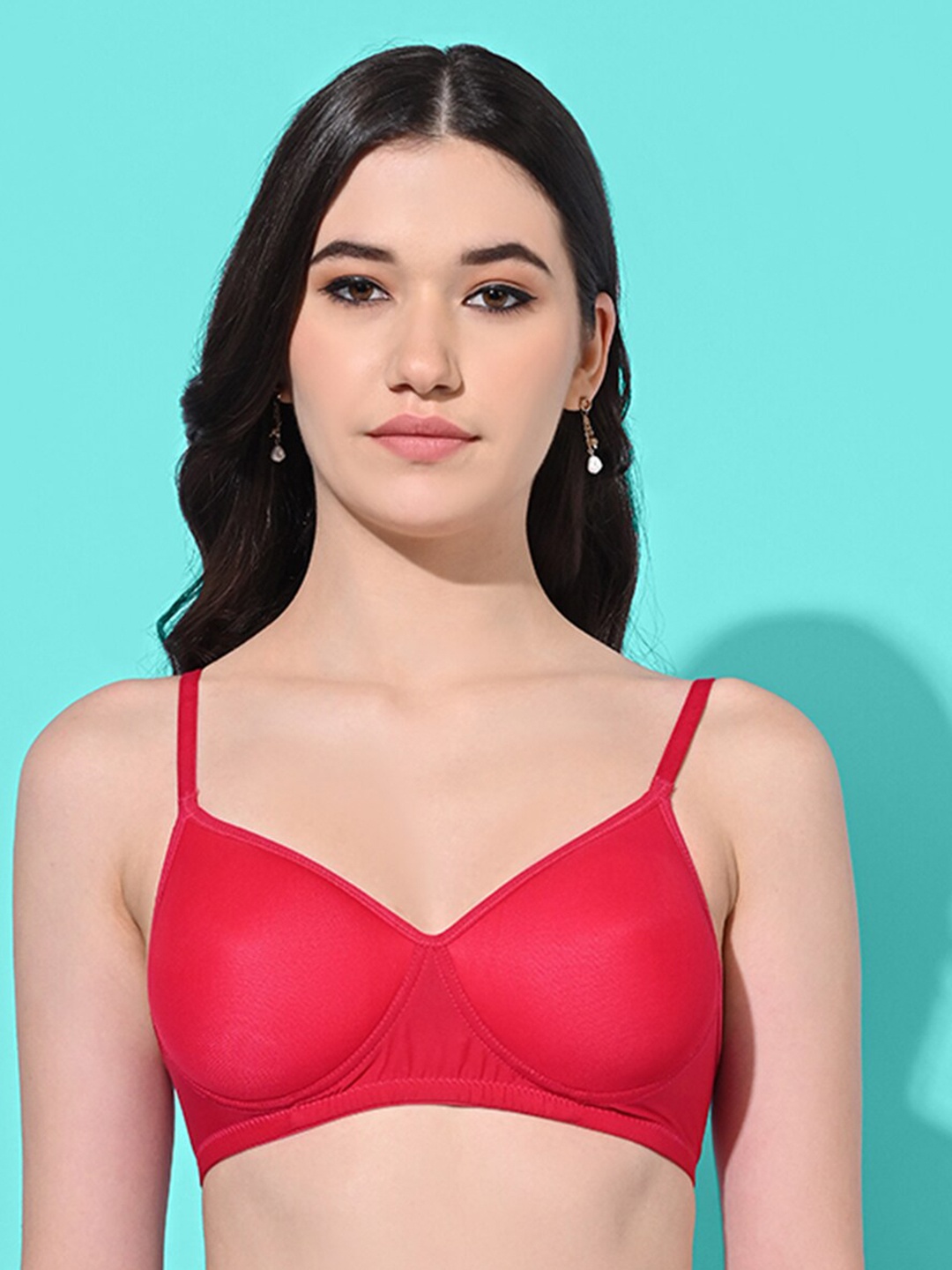 

FIMS Full Coverage Lightly Padded Everyday Bra, Pink