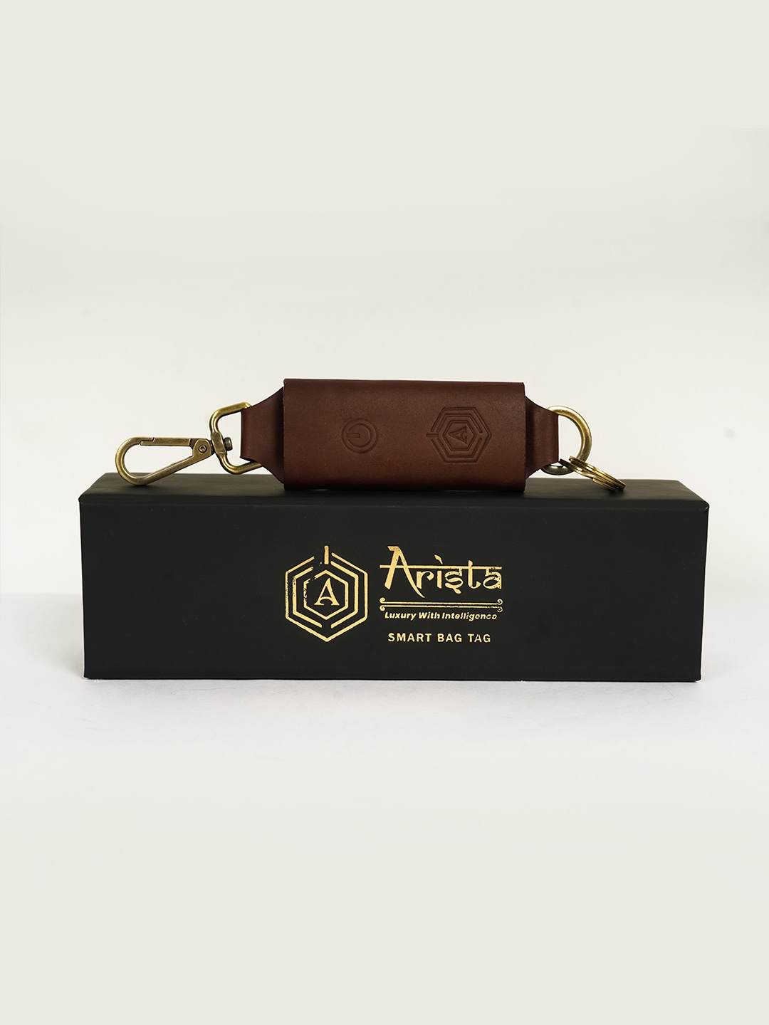 

ARISTA VAULT Unisex Smart Travel Bagtag, Brown