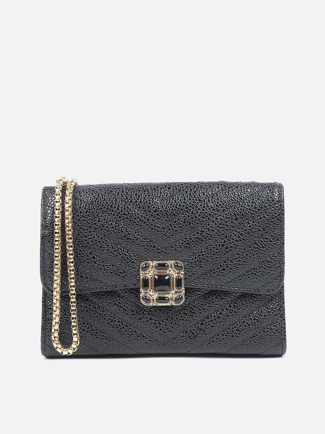 

Carlton London Structured Sling Bag, Black