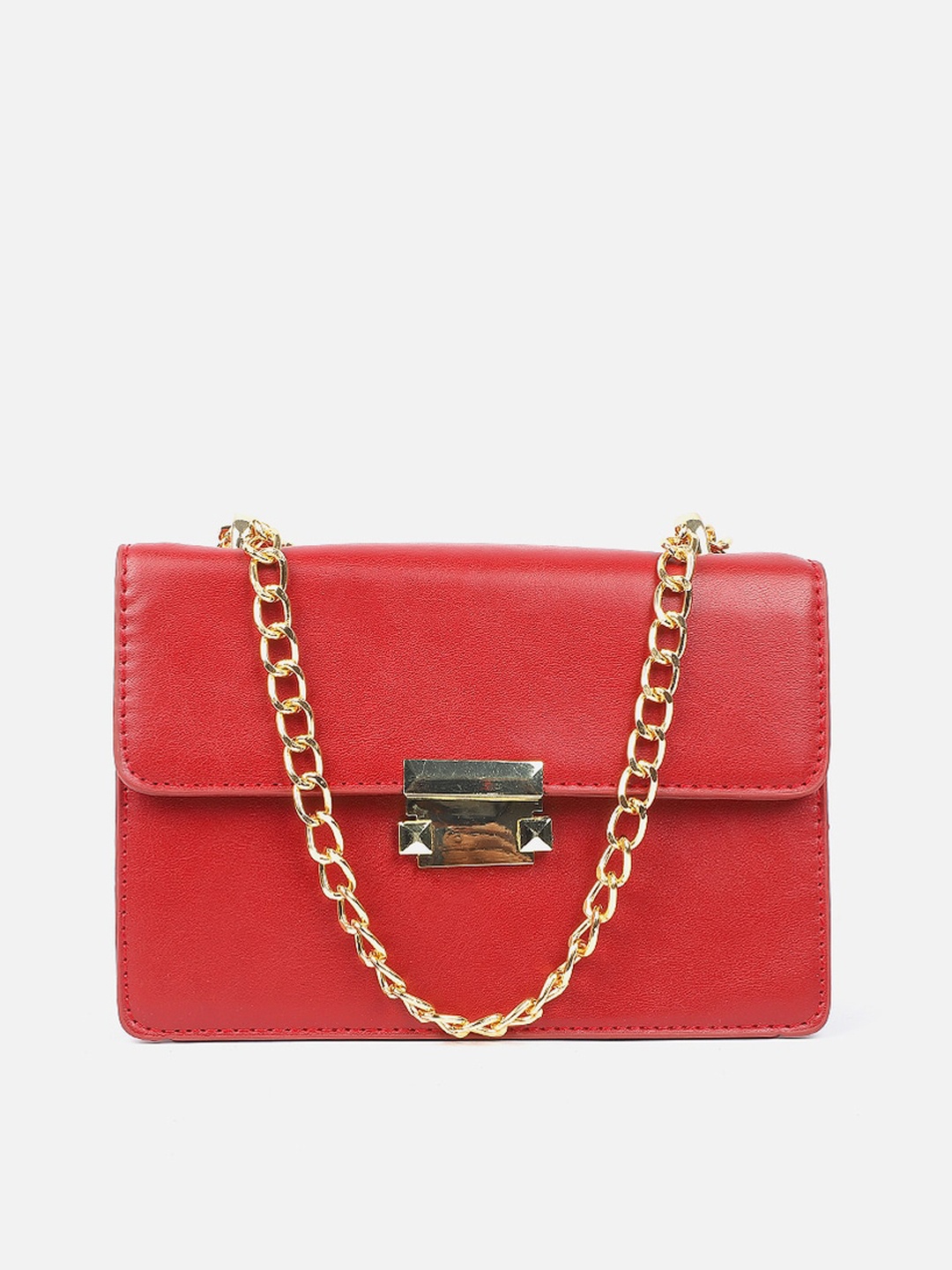 

Carlton London Swagger Sling Bag With Buckle Detail, Red