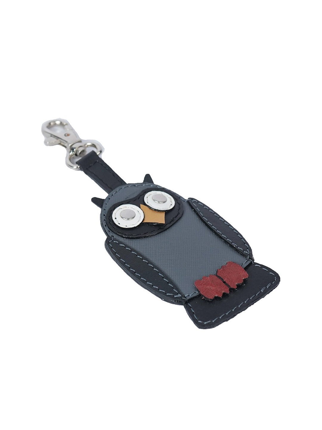 

PERKED Owl Shaped Key Chain, Grey