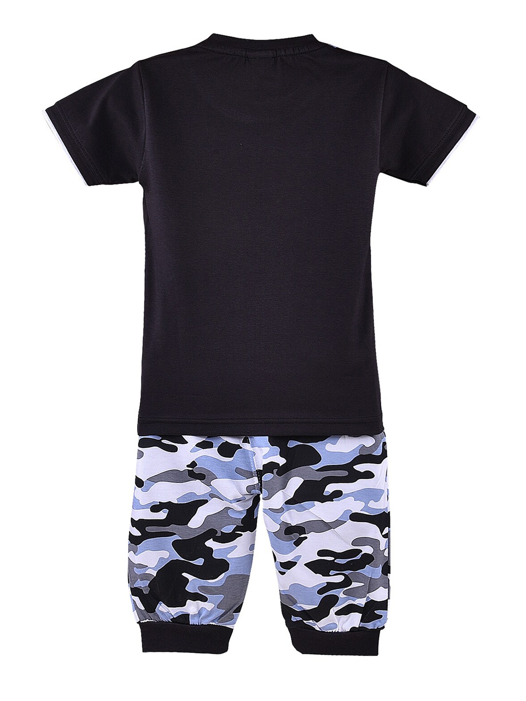

Wish Karo Boys Printed T-shirt With Shorts, Black
