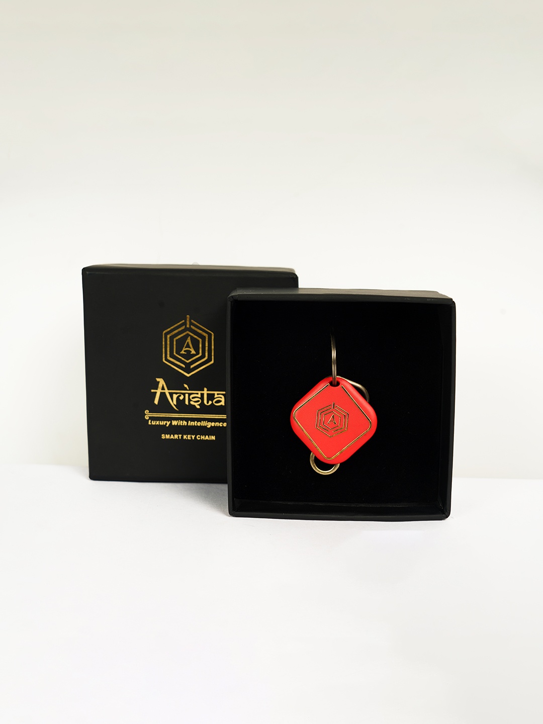

ARISTA VAULT Smart Keychain With Location Tracking, Red