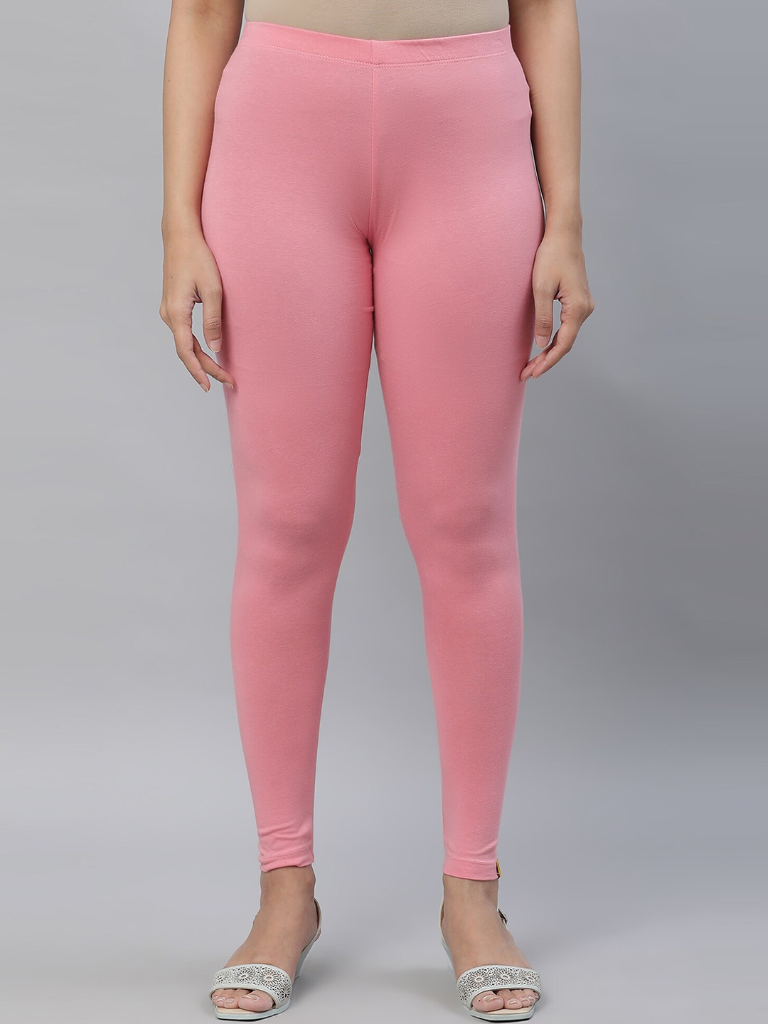 

AURELIA Stretchable Ankle-Length Leggings, Pink