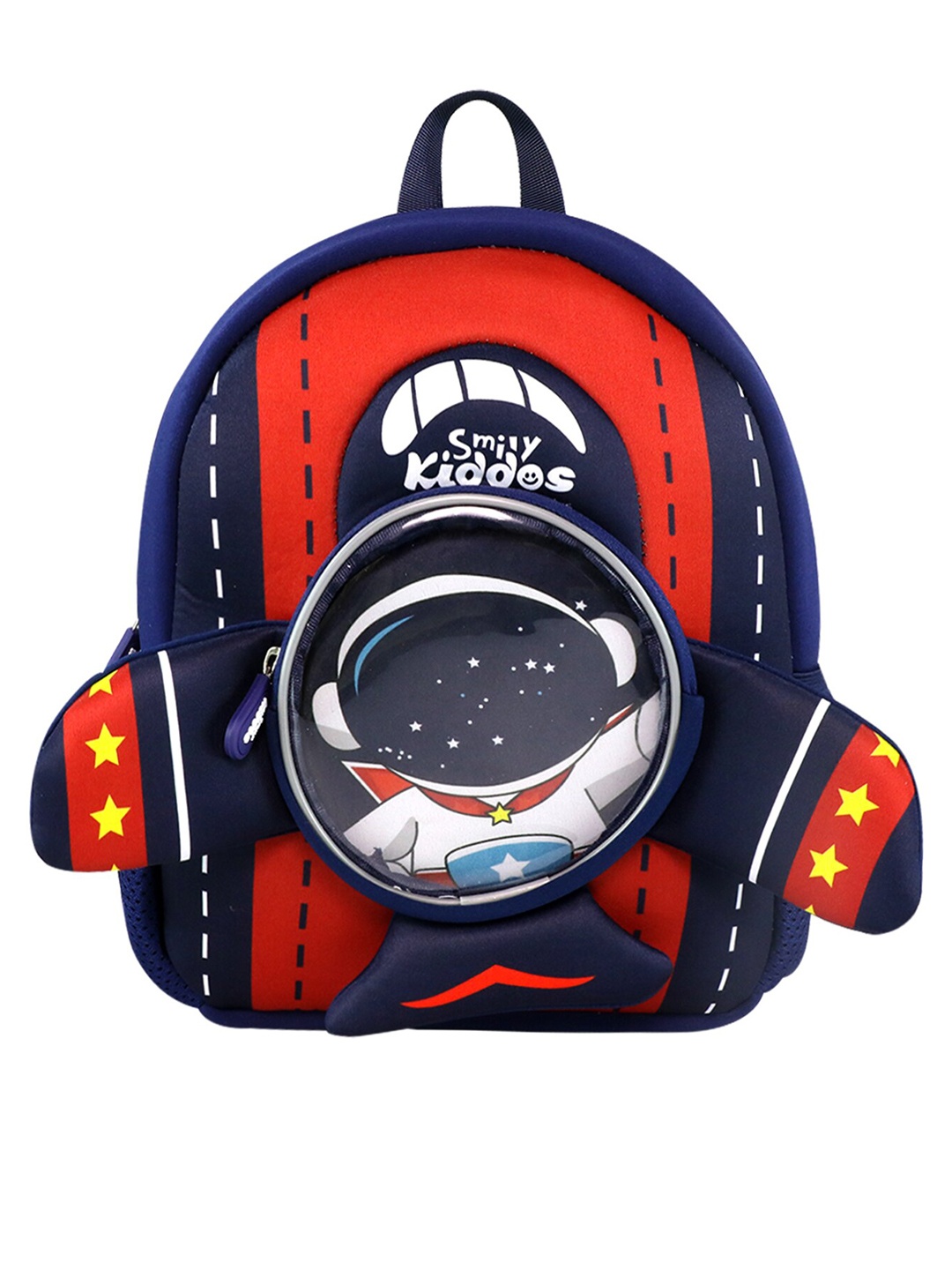 

Smily Kiddos Kids Graphic Printed Backpack, Navy blue