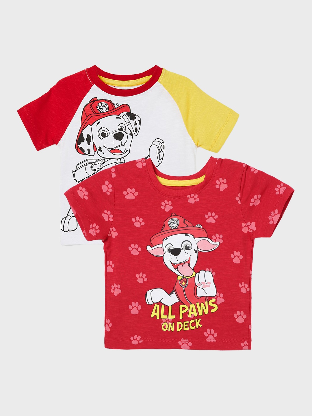 

Juniors by Lifestyle Boys Pack Of 2 Printed Cotton T-shirt, Red