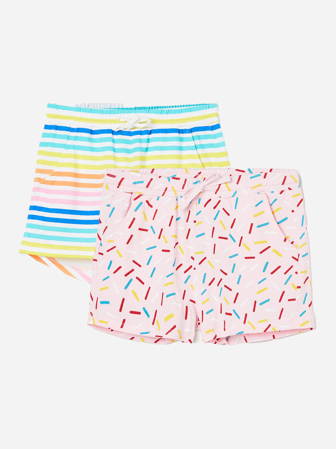 

Fame Forever by Lifestyle Girls Pack Of 2 Mid-Rise Cotton Shorts, Pink