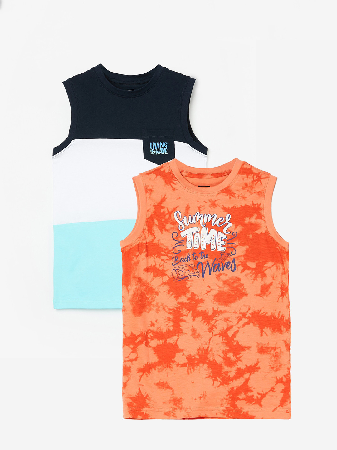 

Fame Forever by Lifestyle Boys Pack Of 2 Cotton T-shirt, Orange