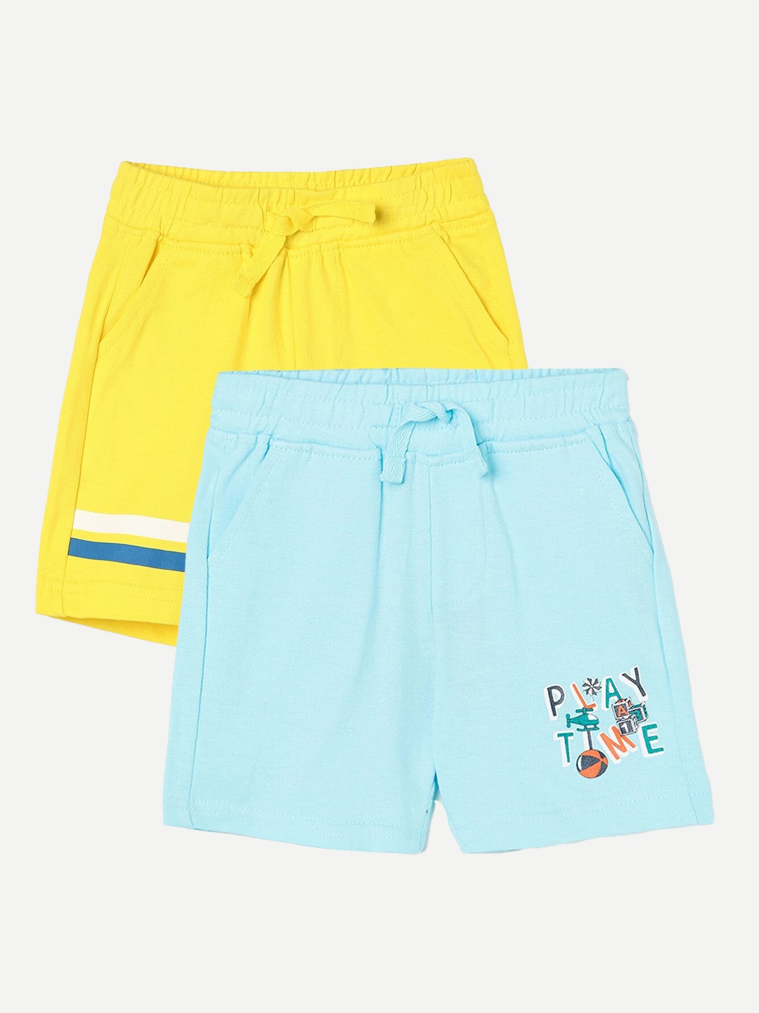 

Juniors by Lifestyle Boys Pack Of 2 Printed Cotton Shorts, Blue
