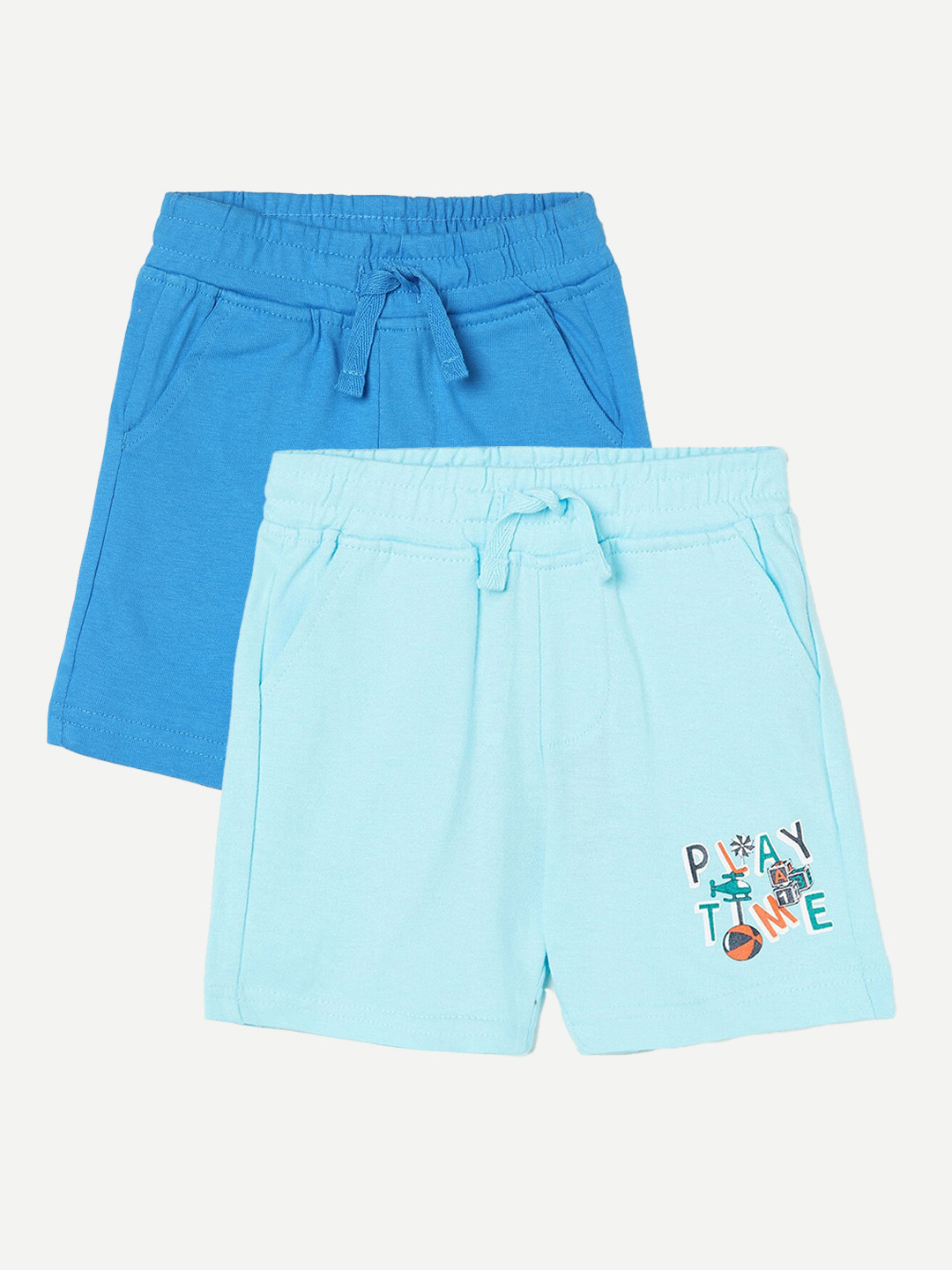 

Juniors by Lifestyle Boys Pack Of 2 Printed Cotton Shorts, Blue