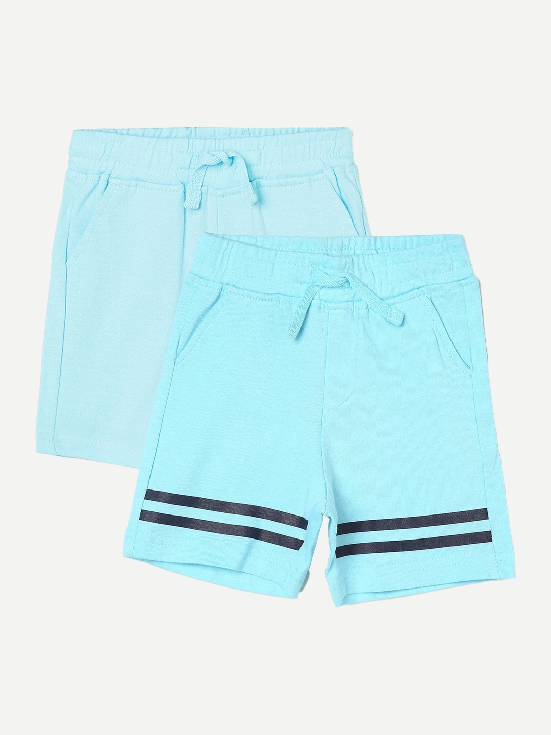 

Juniors by Lifestyle Boys Pack Of 2 Printed Cotton Shorts, Blue