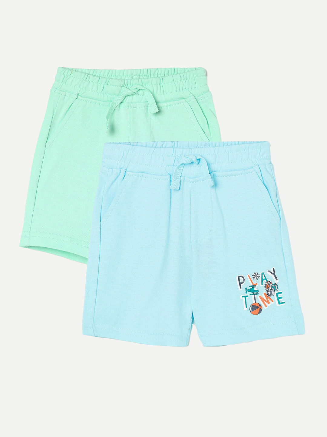 

Juniors by Lifestyle Boys Pack Of 2 Printed Cotton Shorts, Blue