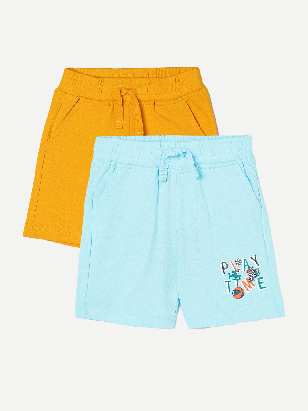 

Juniors by Lifestyle Boys Pack Of 2 Printed Cotton Shorts, Blue
