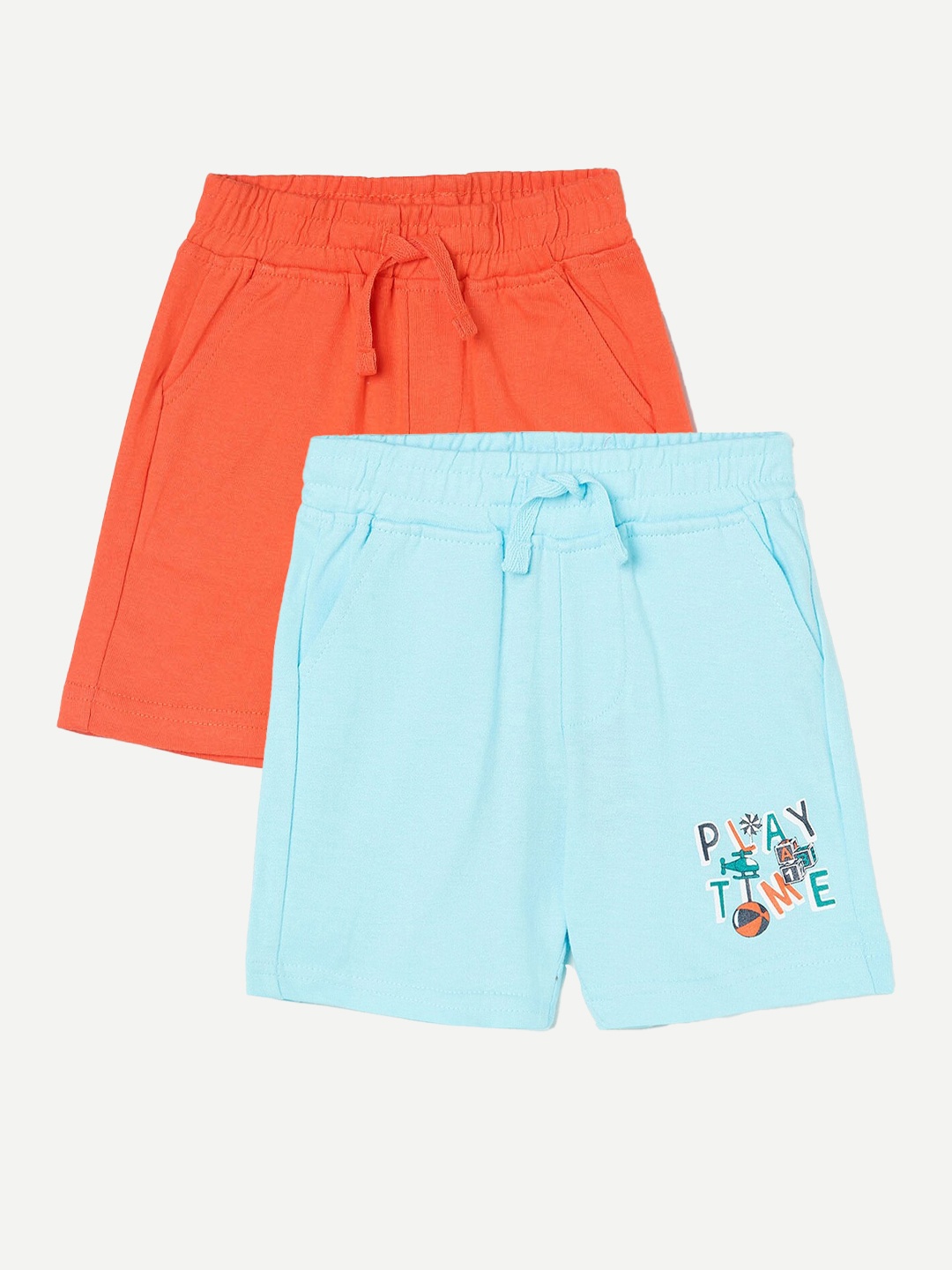 

Juniors by Lifestyle Boys Pack Of 2 Printed Cotton Shorts, Blue