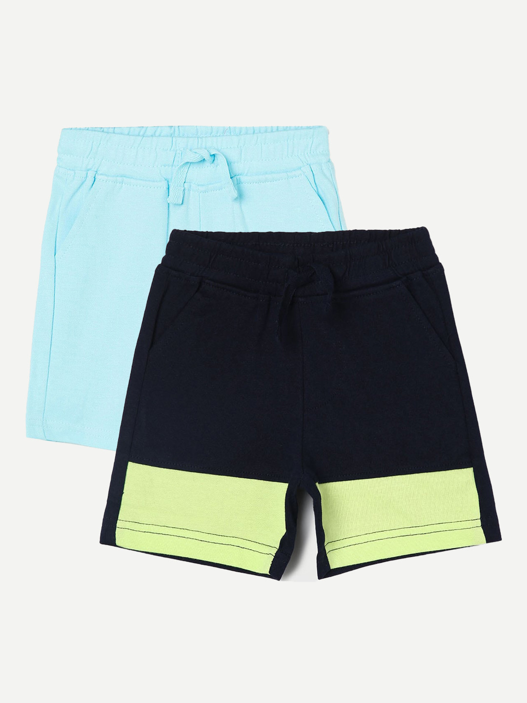 

Juniors by Lifestyle Boys Pack Of 2 Printed Cotton Shorts, Navy blue