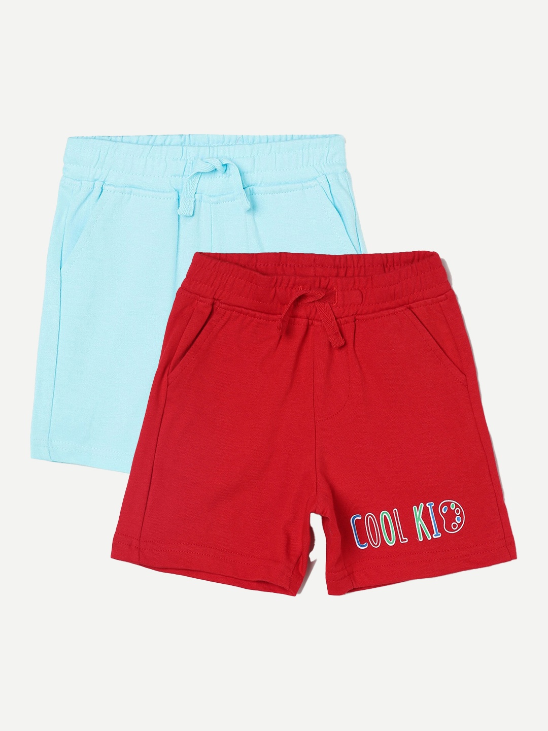 

Juniors by Lifestyle Boys Pack Of 2 Printed Cotton Shorts, Red