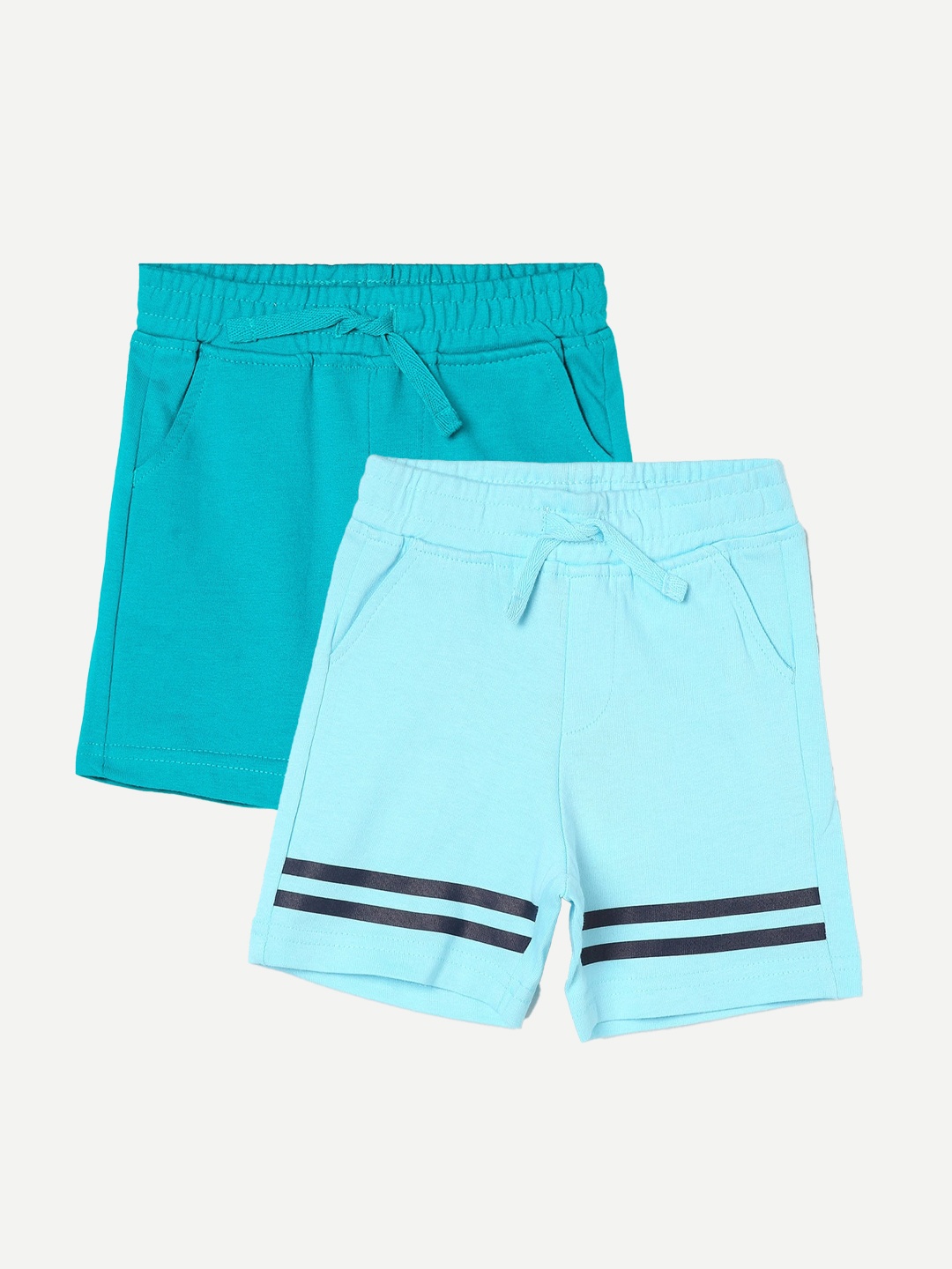 

Juniors by Lifestyle Boys Pack Of 2 Printed Cotton Shorts, Blue