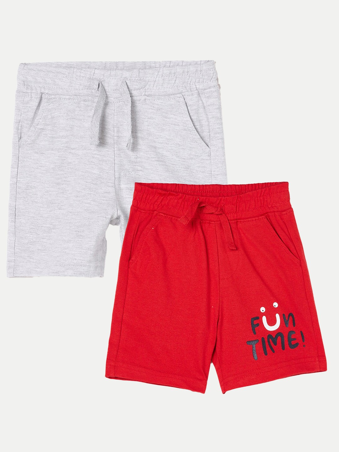 

Juniors by Lifestyle Boys Pack Of 2 Printed Pure Cotton Shorts, Red