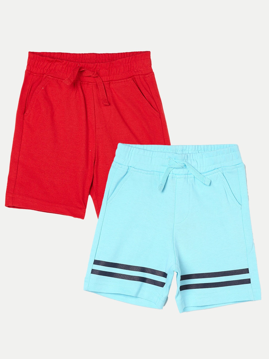 

Juniors by Lifestyle Boys Pack Of 2 Printed Cotton Shorts, Blue