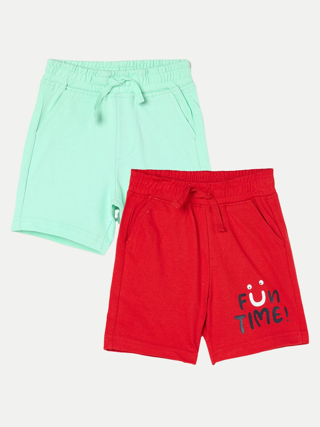 

Juniors by Lifestyle Boys Pack Of 2 Printed Pure Cotton Shorts, Red