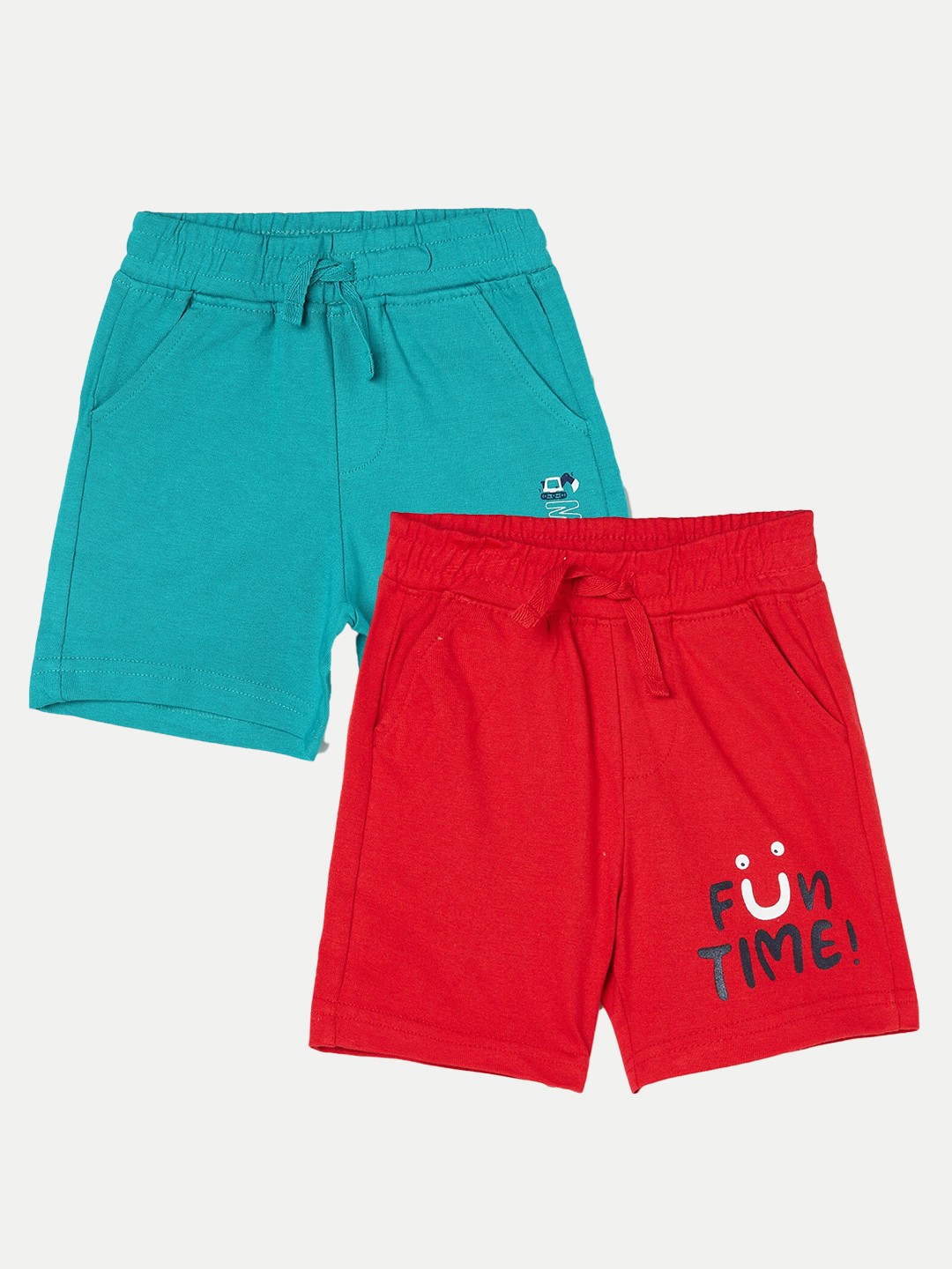 

Juniors by Lifestyle Boys Pack Of 2 Printed Cotton Shorts, Red