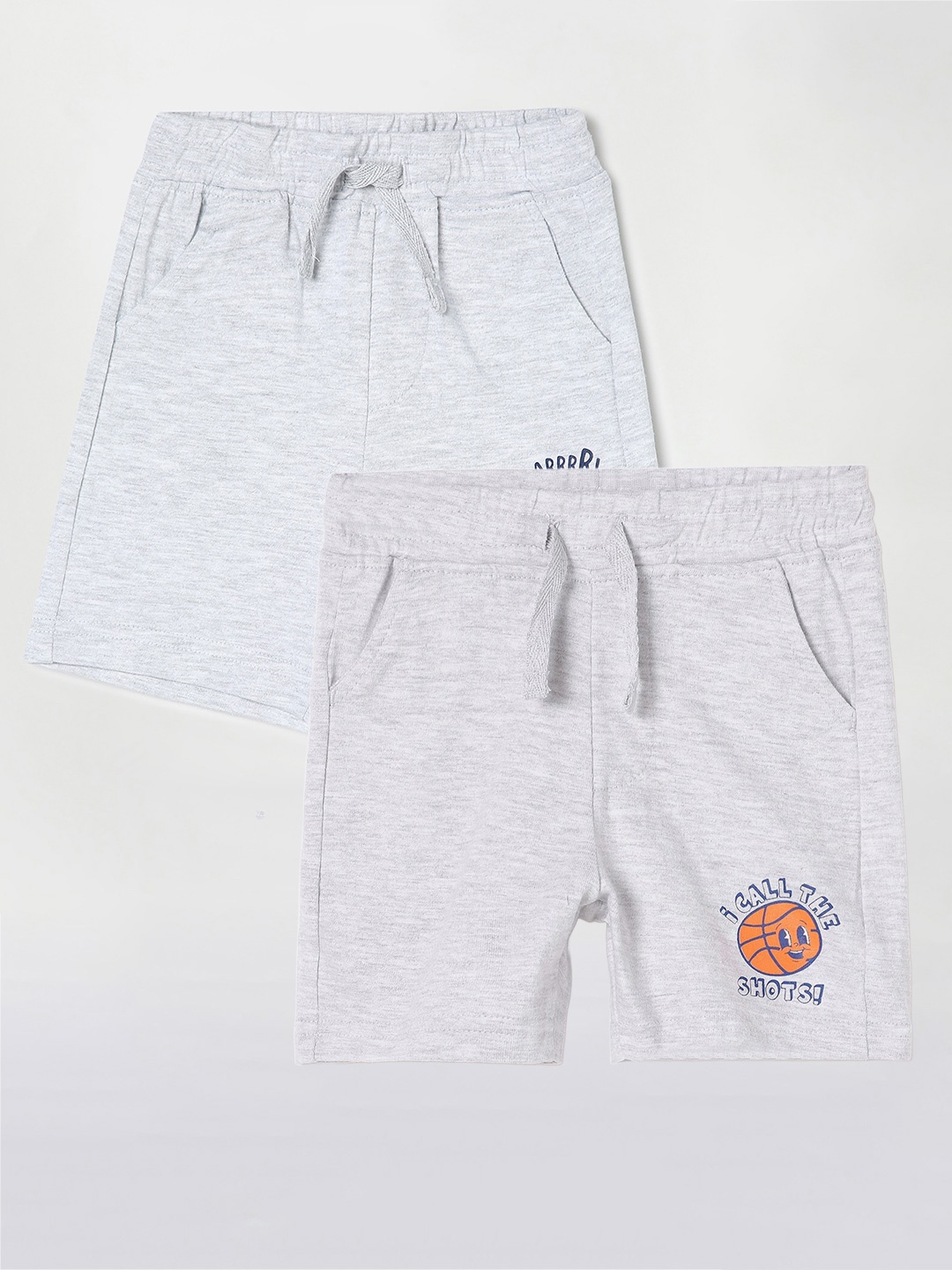 

Juniors by Lifestyle Boys Pack of 2 Cotton Shorts, Grey