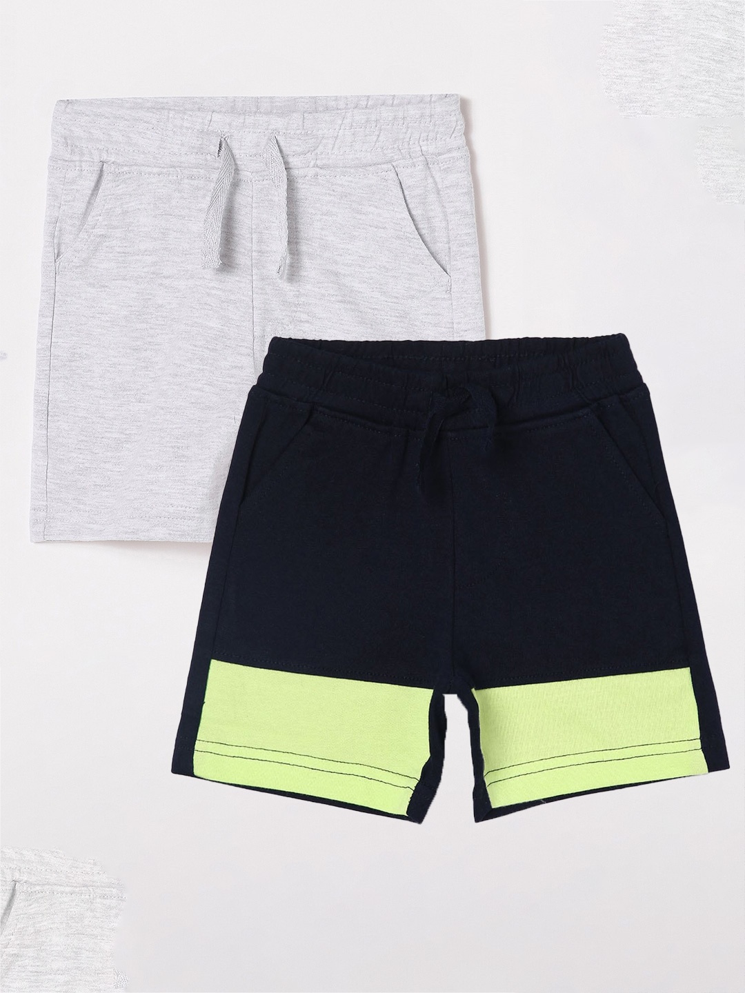 

Juniors by Lifestyle Boys Pack of 2 Cotton Shorts, Navy blue