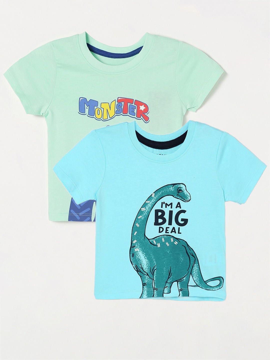 

Juniors by Lifestyle Boys Pack of 2 Printed Cotton T-Shirt, Blue