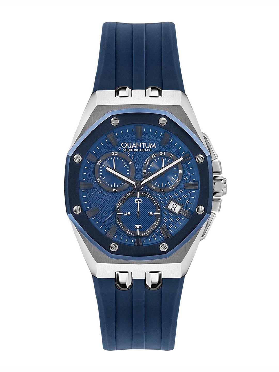 

Quantum Hunter Bracelet Style Straps Analogue Chronograph Watch HNG949 999_A, Blue