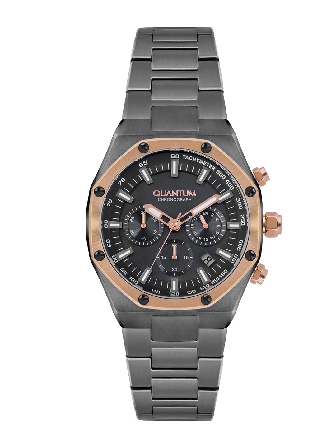 

Quantum Men Round Dial Quantum Hunter Chronograph Analogue Watch HNG810.050_A, Grey