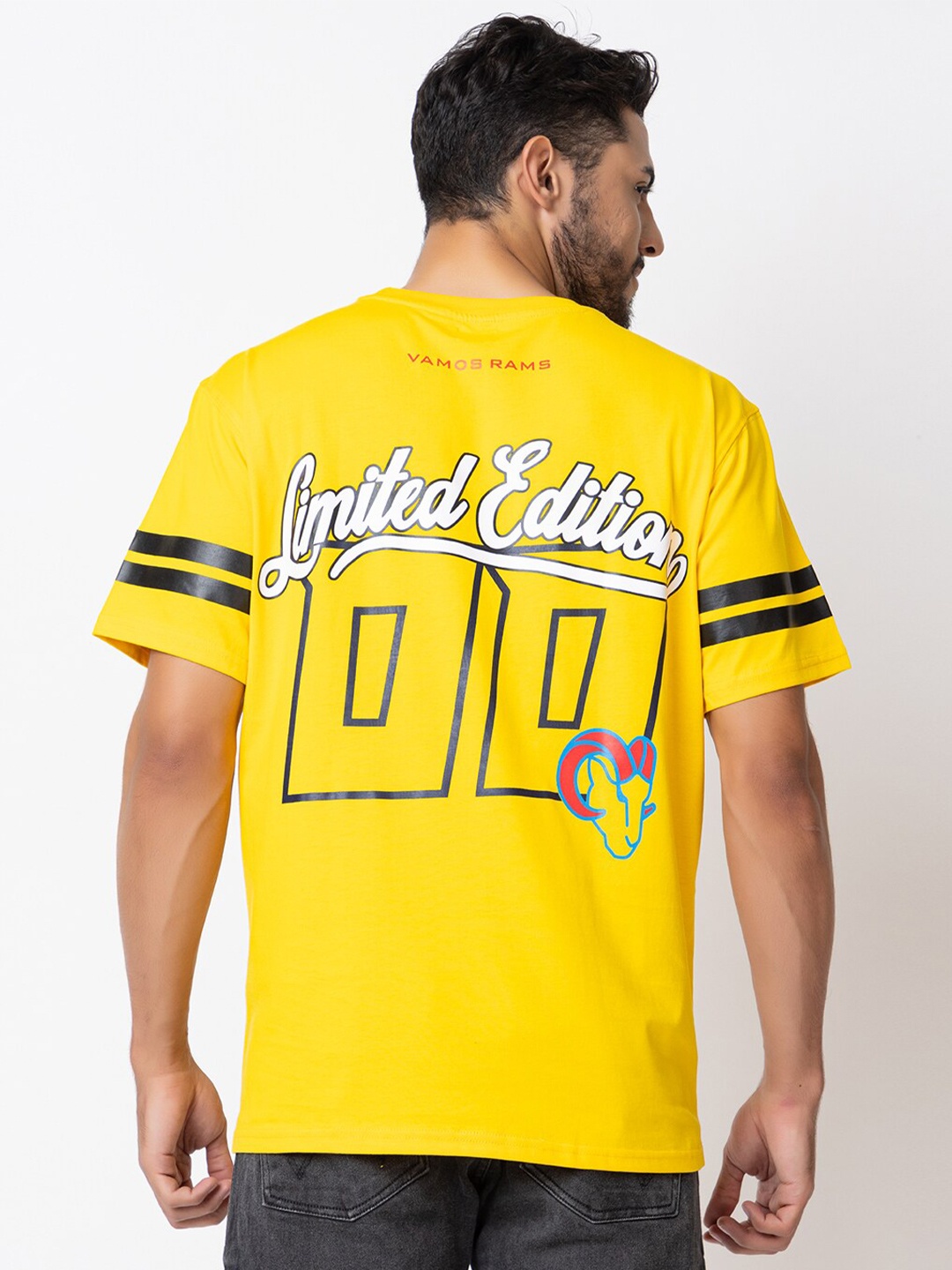 

Skidlers Pure Cotton Typogrpahy Printed T-shirt, Yellow